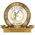 American Association of Attorney Advocates Badge - Personal Injury Law 2025 Award Winner