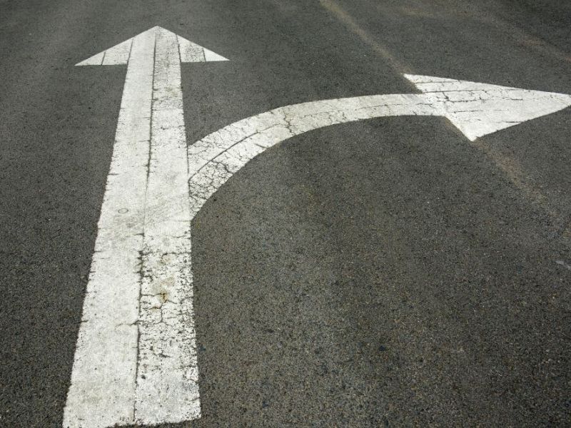 arrow point forward and to the right