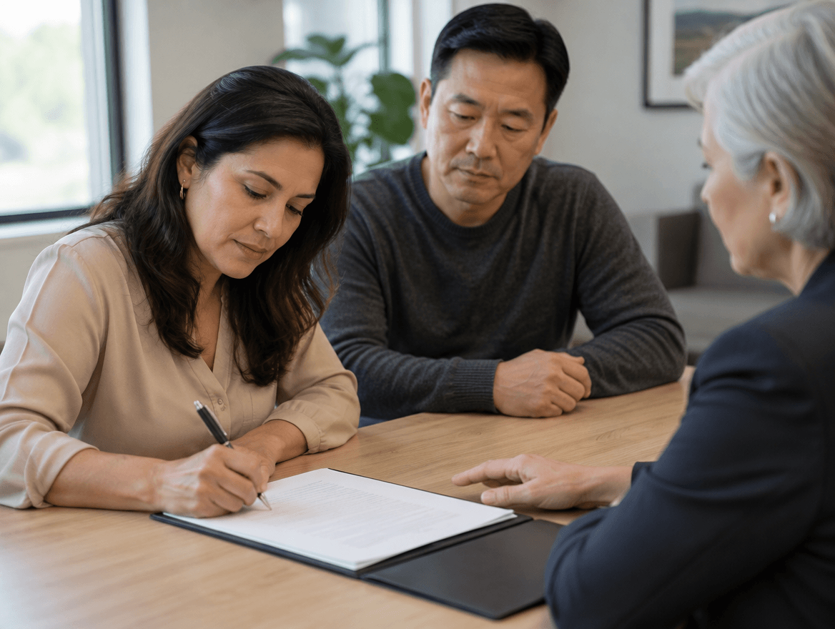 Signing Separation Agreement